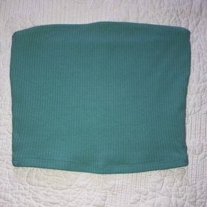 Hollister Blue Ribbed Tube Top